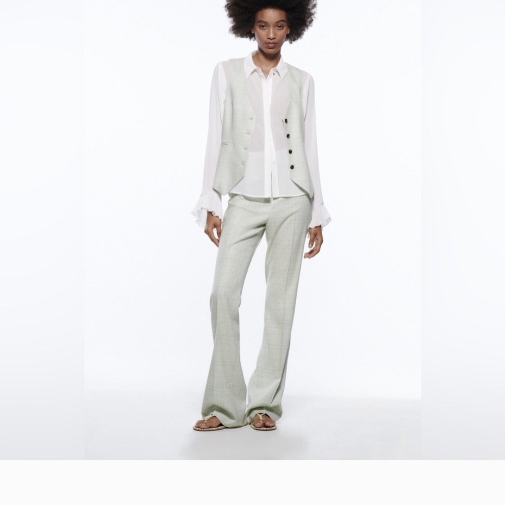 Zara Light Gray Women's Pantsuit